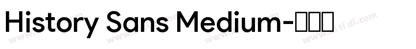 History Sans Medium字体转换